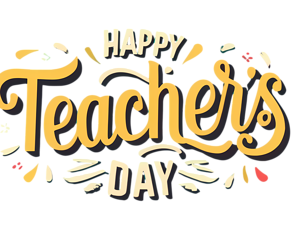 teacher's day greetings transparent png images